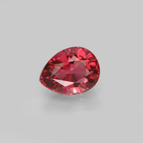 Turmalina rosa natural de 0,99 ct, en forma de pera, VVS