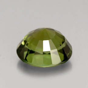 Turmalina verde natural de 3,15 ct, corte óvalo, VVS