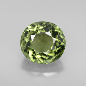 Turmalina verde natural de 3,10 ct, corte óvalo, VVS-VS