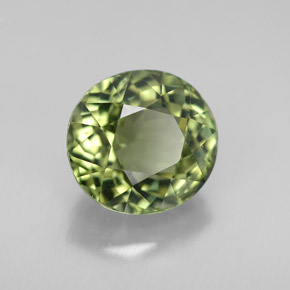 Turmalina verde natural de 3,10 ct, corte óvalo, VVS-VS