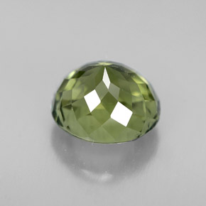 Turmalina verde natural de 3,10 ct, corte óvalo, VVS-VS