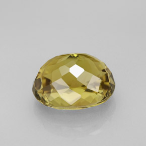 Turmalina amarillo natural de 3,97 ct, corte óvalo, VVS