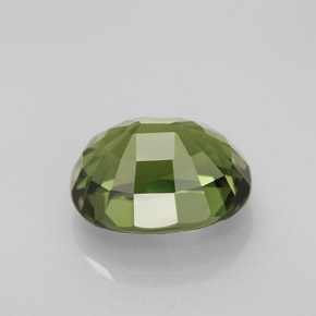Turmalina verde natural de 3,72 ct, corte óvalo, VVS