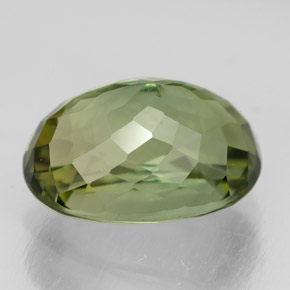 Turmalina verde natural de 3,74 ct, corte óvalo, VVS-VS