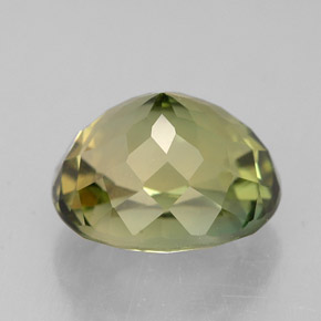 Turmalina verde natural de 2,92 ct, corte óvalo, VVS