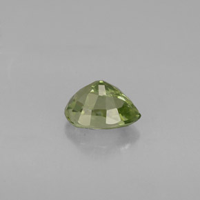 Turmalina verde natural de 0,73 ct, en forma de pera, VVS