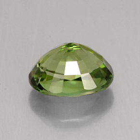 Turmalina verde natural de 2,37 ct, corte óvalo, VVS
