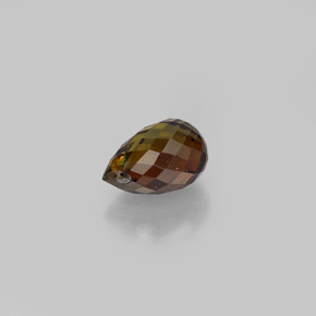 Turmalina naranja natural de 0,89 ct, briolette, VS