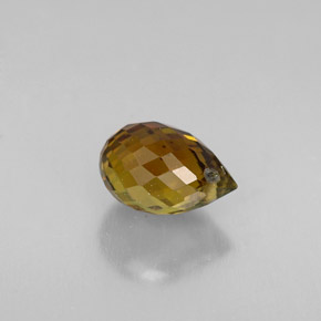 Turmalina naranja natural de 1,20 ct, briolette, VS-SI