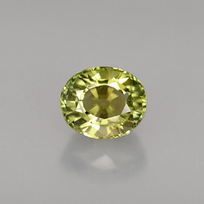 Turmalina verde natural de 1,29 ct, corte óvalo, VVS
