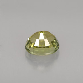 Turmalina verde natural de 1,29 ct, corte óvalo, VVS