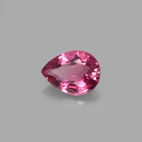 Turmalina rosa natural de 0,90 ct, en forma de pera, VVS