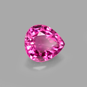 Turmalina rosa natural de 1,61 ct, en forma de pera, VS