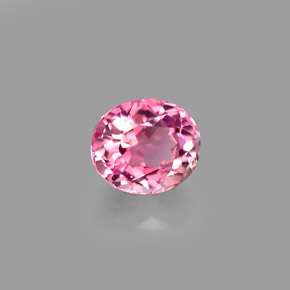 Turmalina rosa natural de 1,22 ct, corte óvalo, VVS-VS