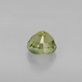 Turmalina verde natural de 1,09 ct, corte redondo, VVS