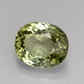 Turmalina verde natural de 4,12 ct, corte óvalo, VVS