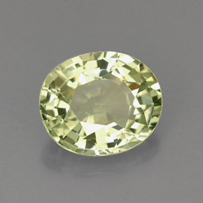 Turmalina verde natural de 1,16 ct, corte óvalo, IF