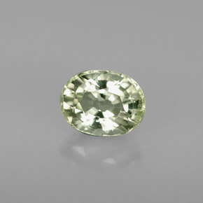 Turmalina verde natural de 1,10 ct, corte óvalo, VS