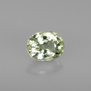 Turmalina verde natural de 1,10 ct, corte óvalo, VS