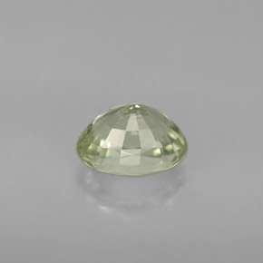 Turmalina verde natural de 1,10 ct, corte óvalo, VS