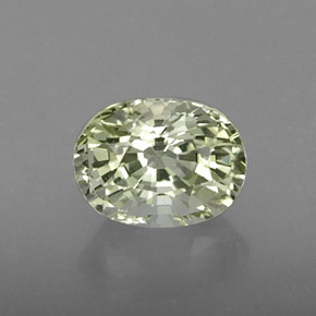 Turmalina verde natural de 1,15 ct, corte óvalo, IF