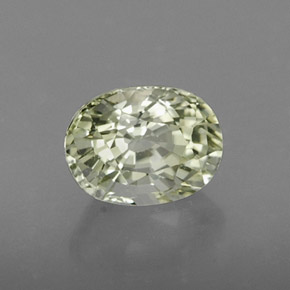 Turmalina verde natural de 1,15 ct, corte óvalo, IF