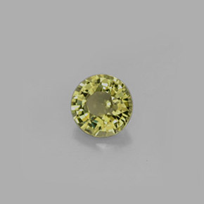 Turmalina verde natural de 0,75 ct, corte redondo, VVS-VS