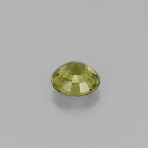 Turmalina verde natural de 0,75 ct, corte redondo, VVS-VS