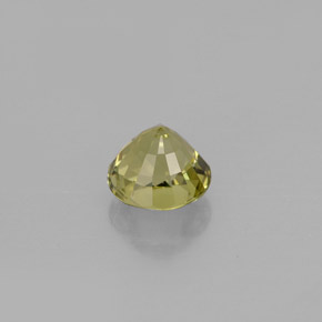 Turmalina verde natural de 0,86 ct, corte redondo, VVS