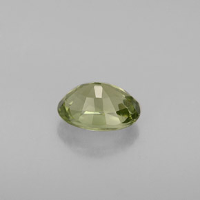 Turmalina verde natural de 0,95 ct, corte óvalo, VVS