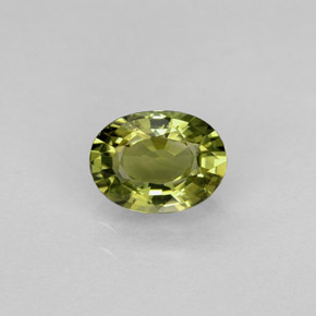 Turmalina verde natural de 0,88 ct, corte óvalo, VVS-VS