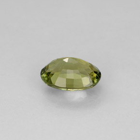 Turmalina verde natural de 0,88 ct, corte óvalo, VVS-VS