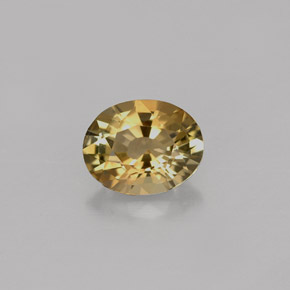 Turmalina marrón natural de 0,82 ct, corte óvalo, VVS