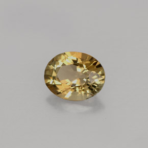 Turmalina marrón natural de 0,82 ct, corte óvalo, VVS