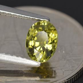 Turmalina verde natural de 0,79 ct, corte óvalo, VVS