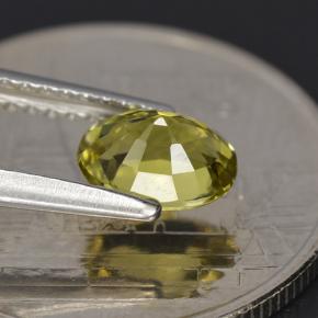 Turmalina verde natural de 0,79 ct, corte óvalo, VVS