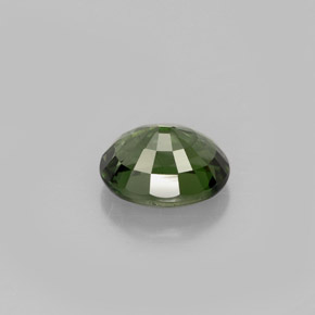 Turmalina verde natural de 1,01 ct, corte óvalo, VS