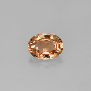 Turmalina amarillo natural de 0,87 ct, corte óvalo, VVS