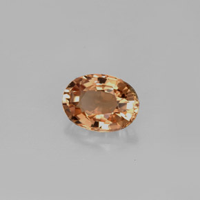 Turmalina amarillo natural de 0,87 ct, corte óvalo, VVS