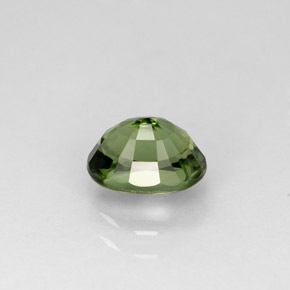 Turmalina verde natural de 1,11 ct, corte óvalo, VVS