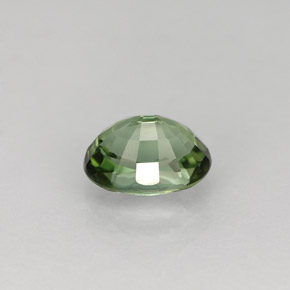 Turmalina verde natural de 1,08 ct, corte óvalo, VVS