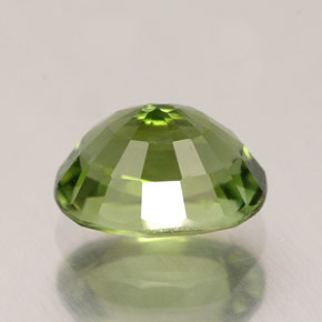 Turmalina verde natural de 1,09 ct, corte óvalo, VVS