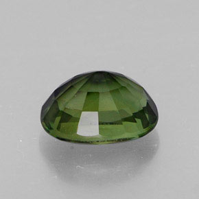 Turmalina verde natural de 1,09 ct, corte óvalo, VVS