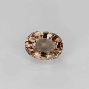Turmalina marrón natural de 1,03 ct, corte óvalo, VVS-VS