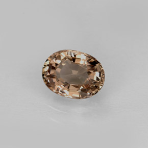 Turmalina marrón natural de 1,03 ct, corte óvalo, VVS-VS