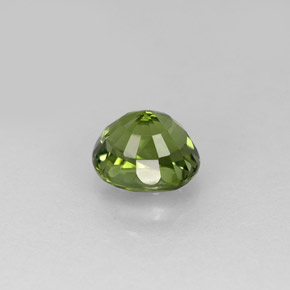 Turmalina verde natural de 0,93 ct, corte óvalo, VVS