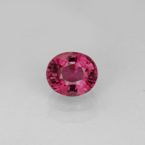 Turmalina rosa natural de 0,85 ct, corte óvalo, VVS-VS
