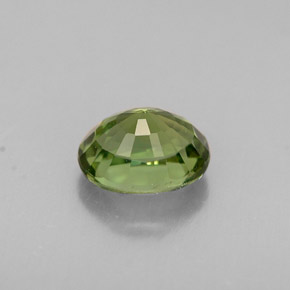 Turmalina verde natural de 0,83 ct, corte óvalo, VVS-VS
