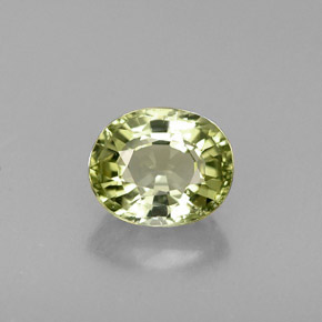 Turmalina verde natural de 0,80 ct, corte óvalo, IF