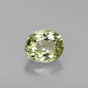 Turmalina verde natural de 0,80 ct, corte óvalo, IF